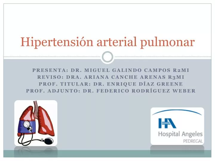 hipertensi n arterial pulmonar