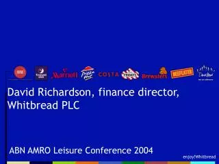 David Richardson, finance director, Whitbread PLC