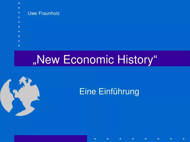 new economic history