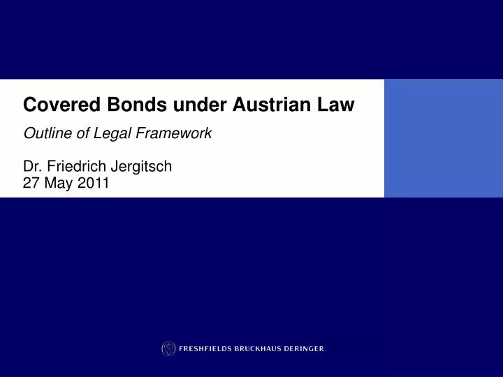 covered bonds under austrian law