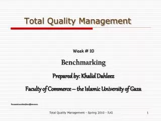 Total Quality Management