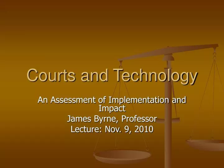 courts and technology