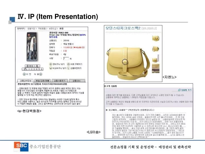 ip item presentation