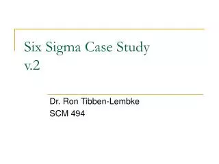 Six Sigma Case Study v.2