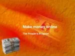 Make money online - slide 1