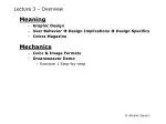 Lecture 3 – Overview - slide 1