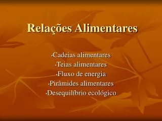 rela es alimentares