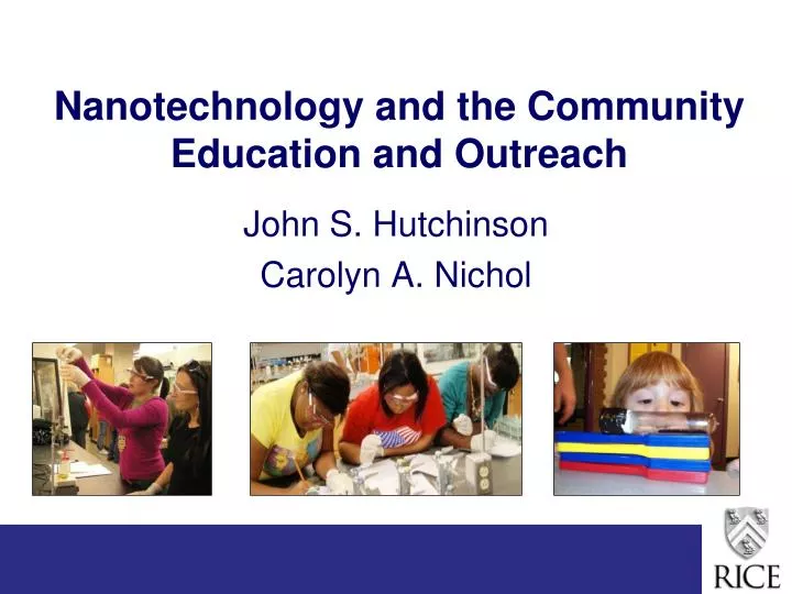 nanotechnology and the community education and outreach