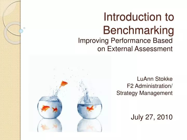 introduction to benchmarking