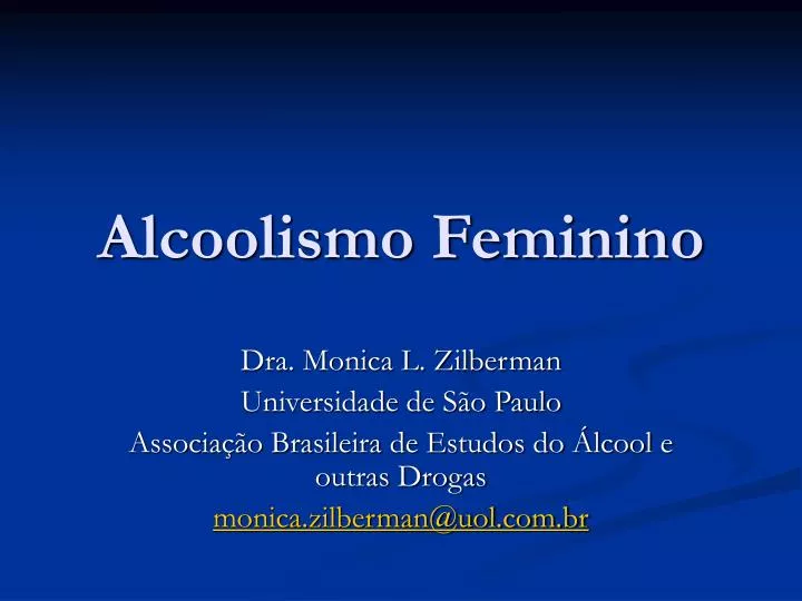 alcoolismo feminino