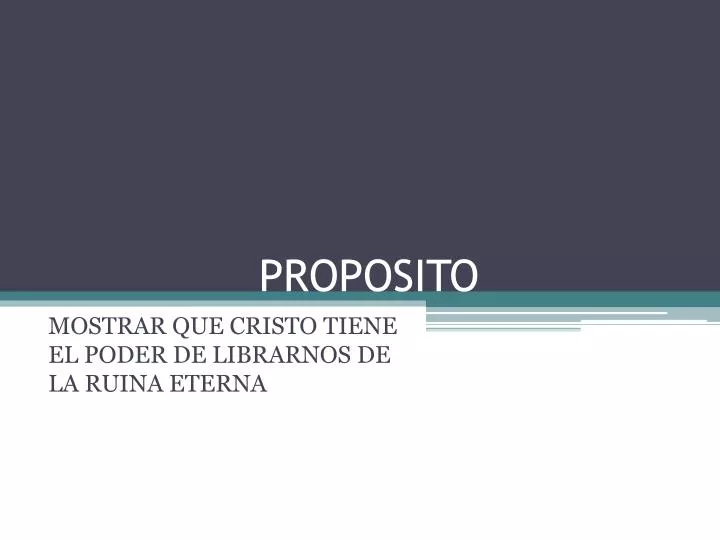 proposito