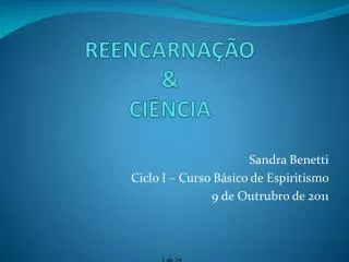 reencarna o ci ncia