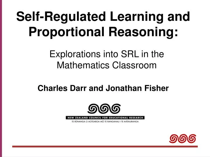 self regulated learning and proportional reasoning