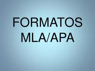 formatos mla apa