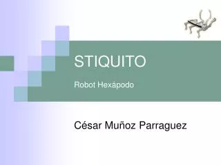 stiquito robot hex podo