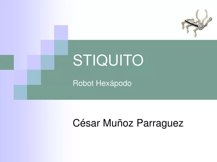 stiquito robot hex podo