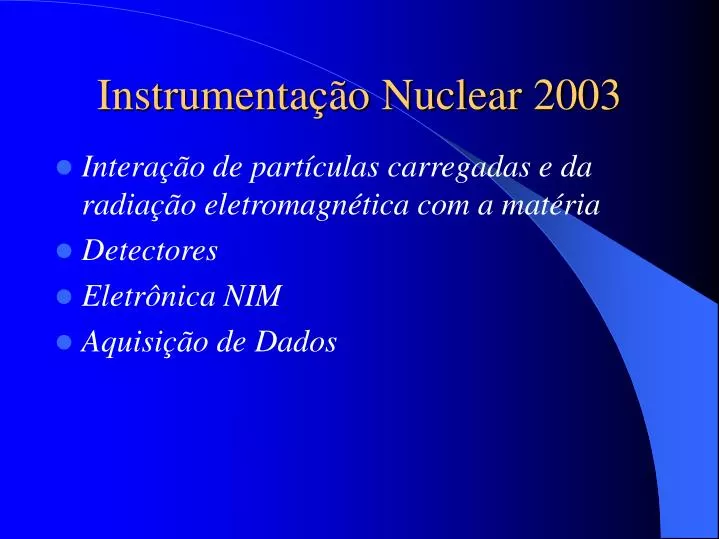 instrumenta o nuclear 2003