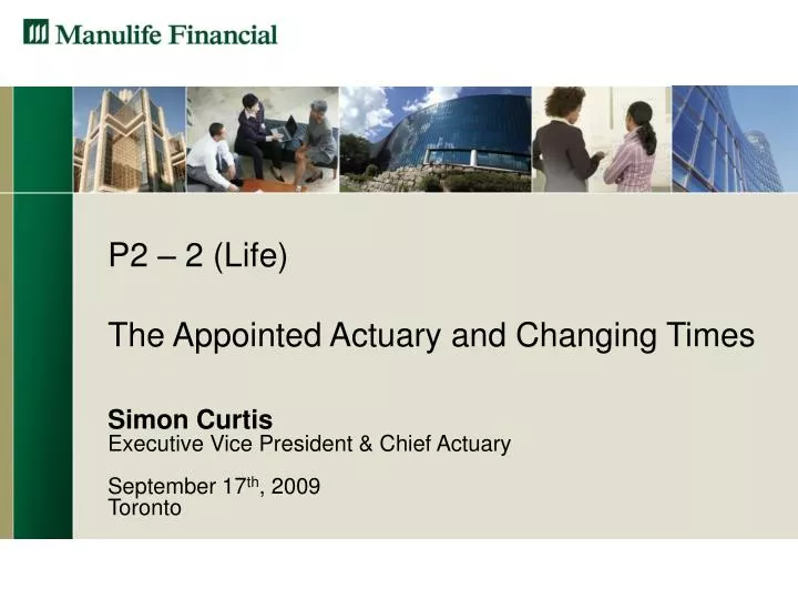 p2 2 life the appointed actuary and changing times