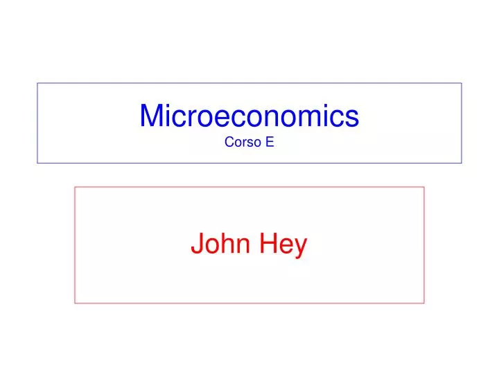 microeconomics corso e