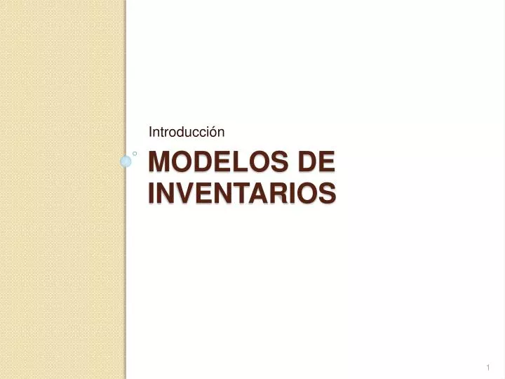 modelos de inventarios