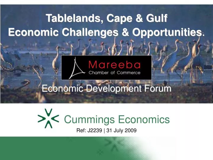 tablelands cape gulf economic challenges opportunities