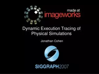 Dynamic Execution Tracing of Physical Simulations