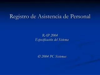 registro de asistencia de personal