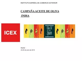 INSTITUTO ESPAÑOL DE COMERCIO EXTERIOR