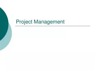 Project Management