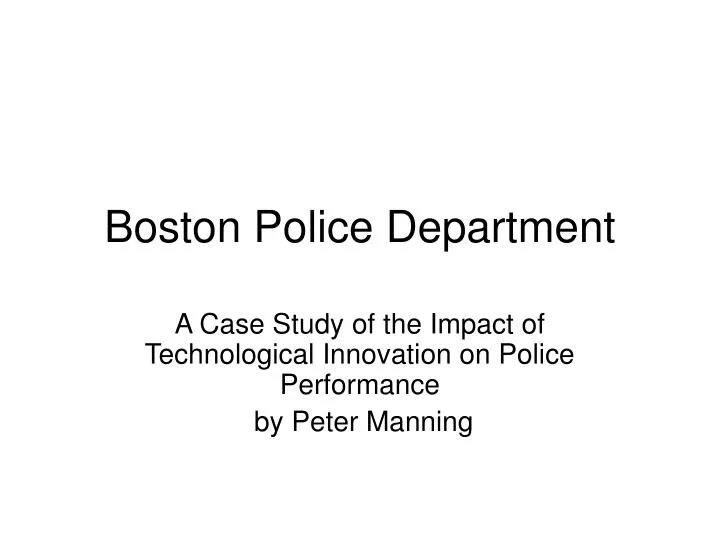 boston police department