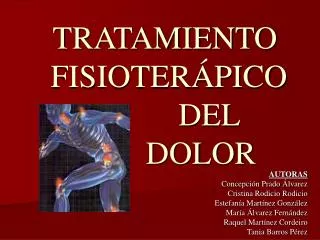 tratamiento fisioter pico del dolor