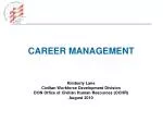 CAREER MANAGEMENT - slide 1