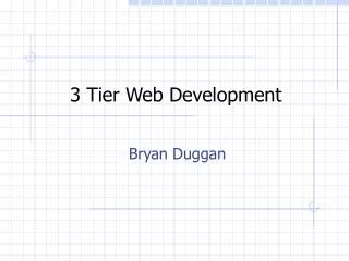 3 Tier Web Development