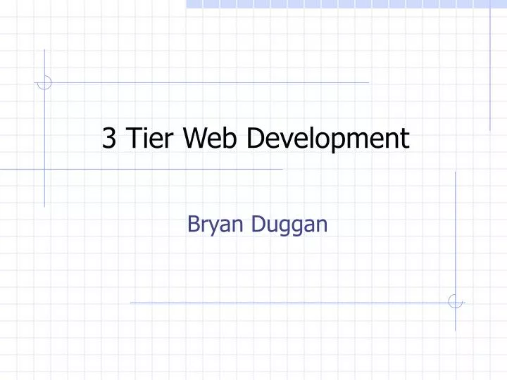 3 tier web development