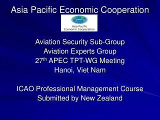 Asia Pacific Economic Cooperation