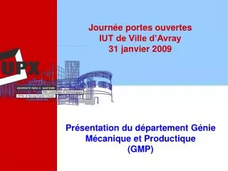 journ e portes ouvertes iut de ville d avray 31 janvier 2009