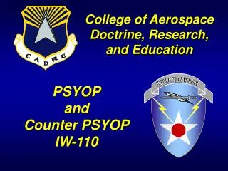 PSYOP and Counter PSYOP IW-110