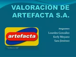 valoraci n de artefacta s a