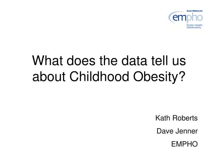 what does the data tell us about childhood obesity