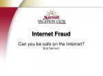 Internet Fraud - slide 1