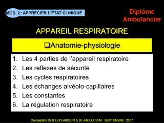 anatomie physiologie