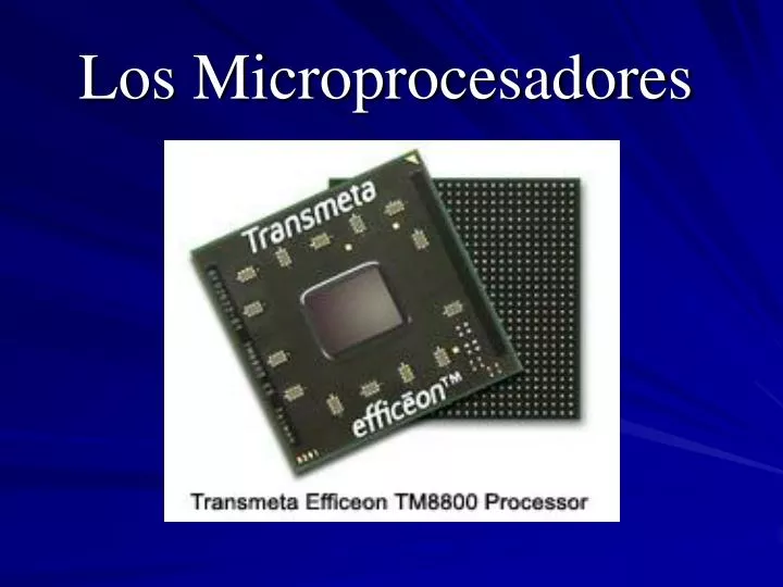 l os microprocesadores