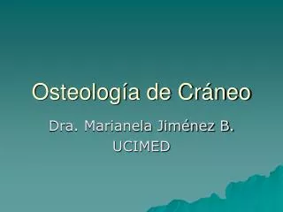 osteolog a de cr neo