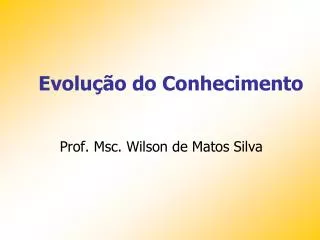 Prof. Msc. Wilson de Matos Silva