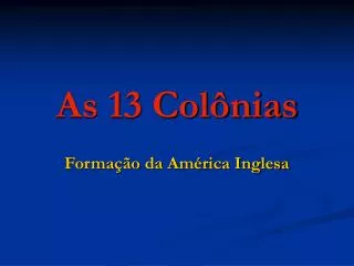 as 13 col nias