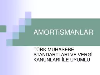 amortismanlar