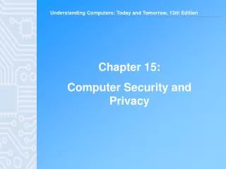 Chapter 15: Computer Security and Privacy