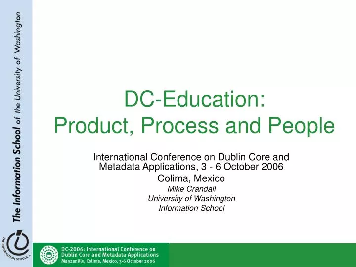 dc education product process and people