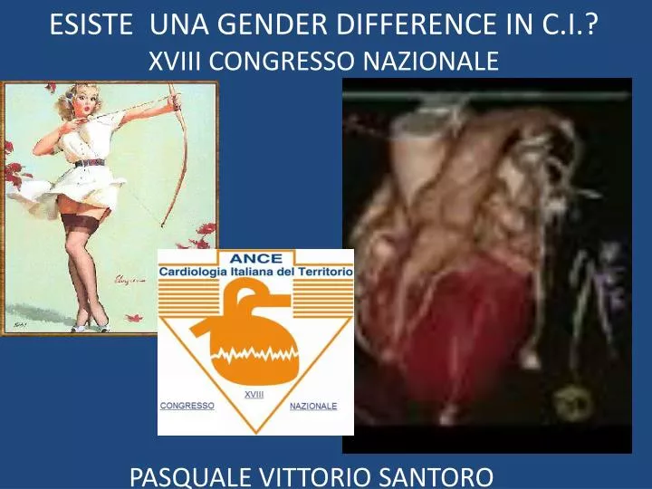 esiste una gender difference in c i xviii congresso nazionale