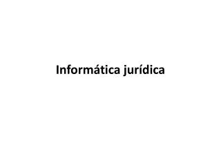 inform tica jur dica